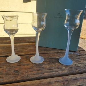 PartyLite Glass Votive Trio